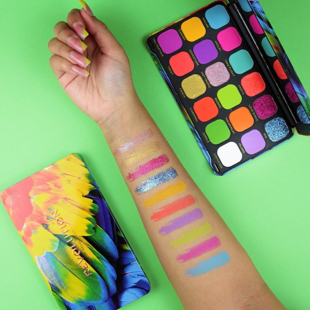 Makeup Revolution Forever Flawless Birds Of Paradise Shadow Palette NEW